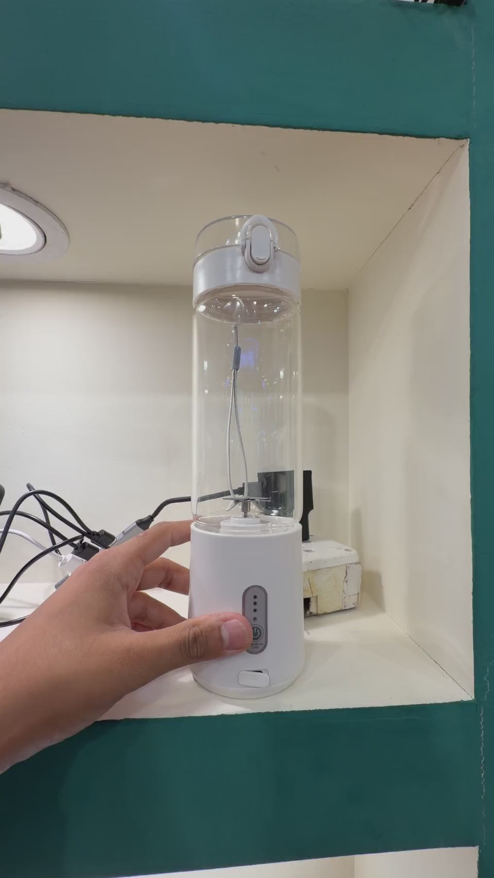 Clear Sports Water Bottle with Infuser Cap