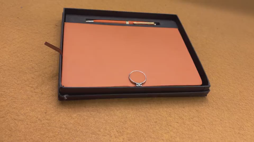 Leather Executive Diary Gift Set - Tan video
