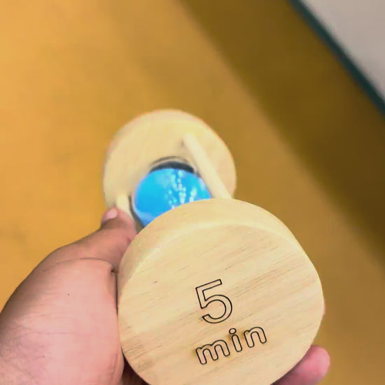 Wood Sand Timer Desk Hourglass - 5 Minute