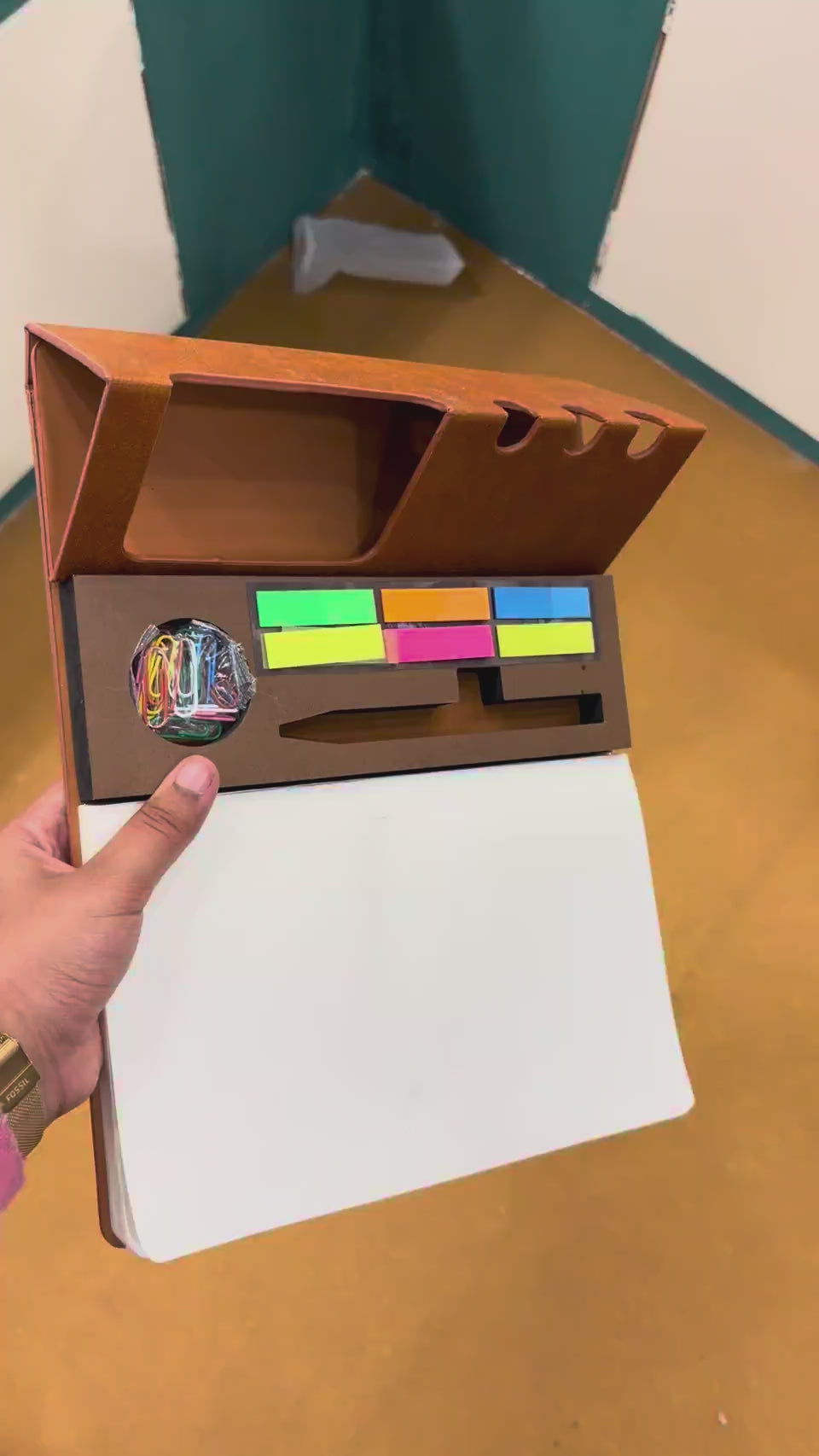 Sticky Flag Dispenser & Whiteboard Notepad Set