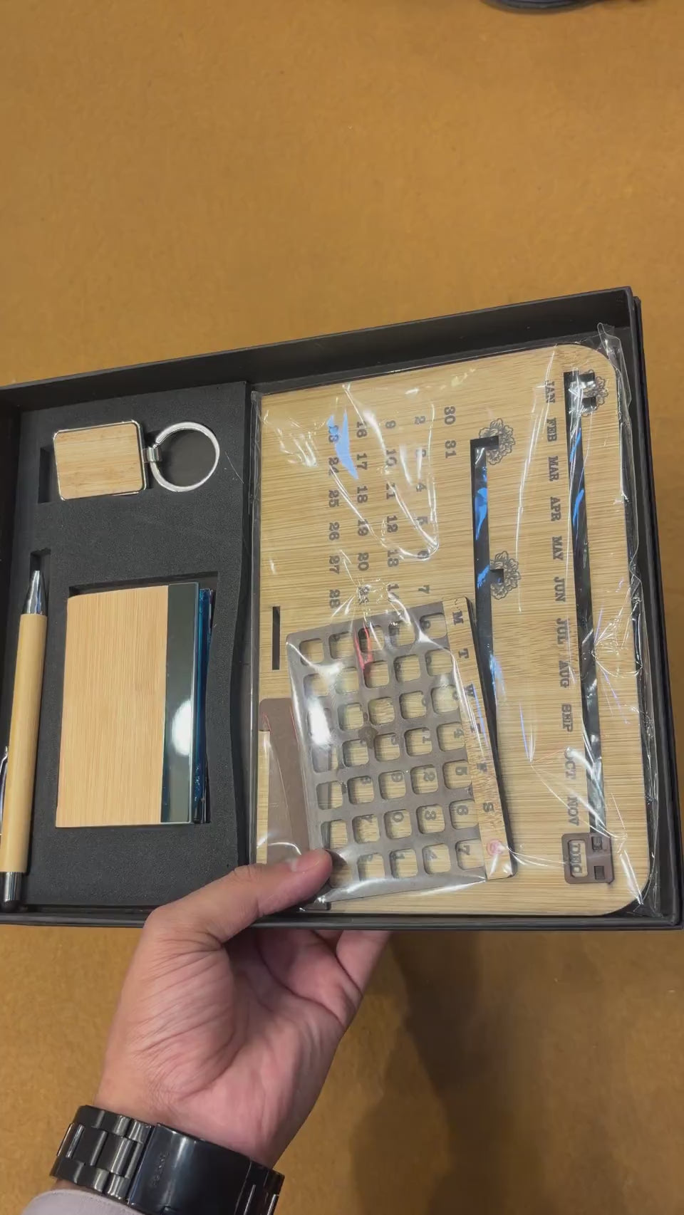 Wood Notebook & Pen Box Combo