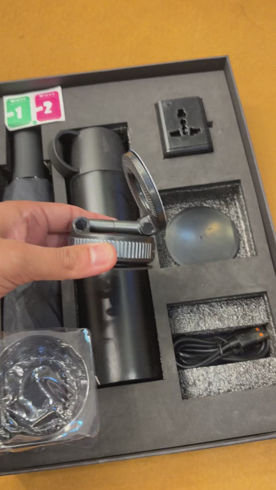 Corporate Travel Desk Hamper — Bottle, Power Bank, Charger & Umbrella