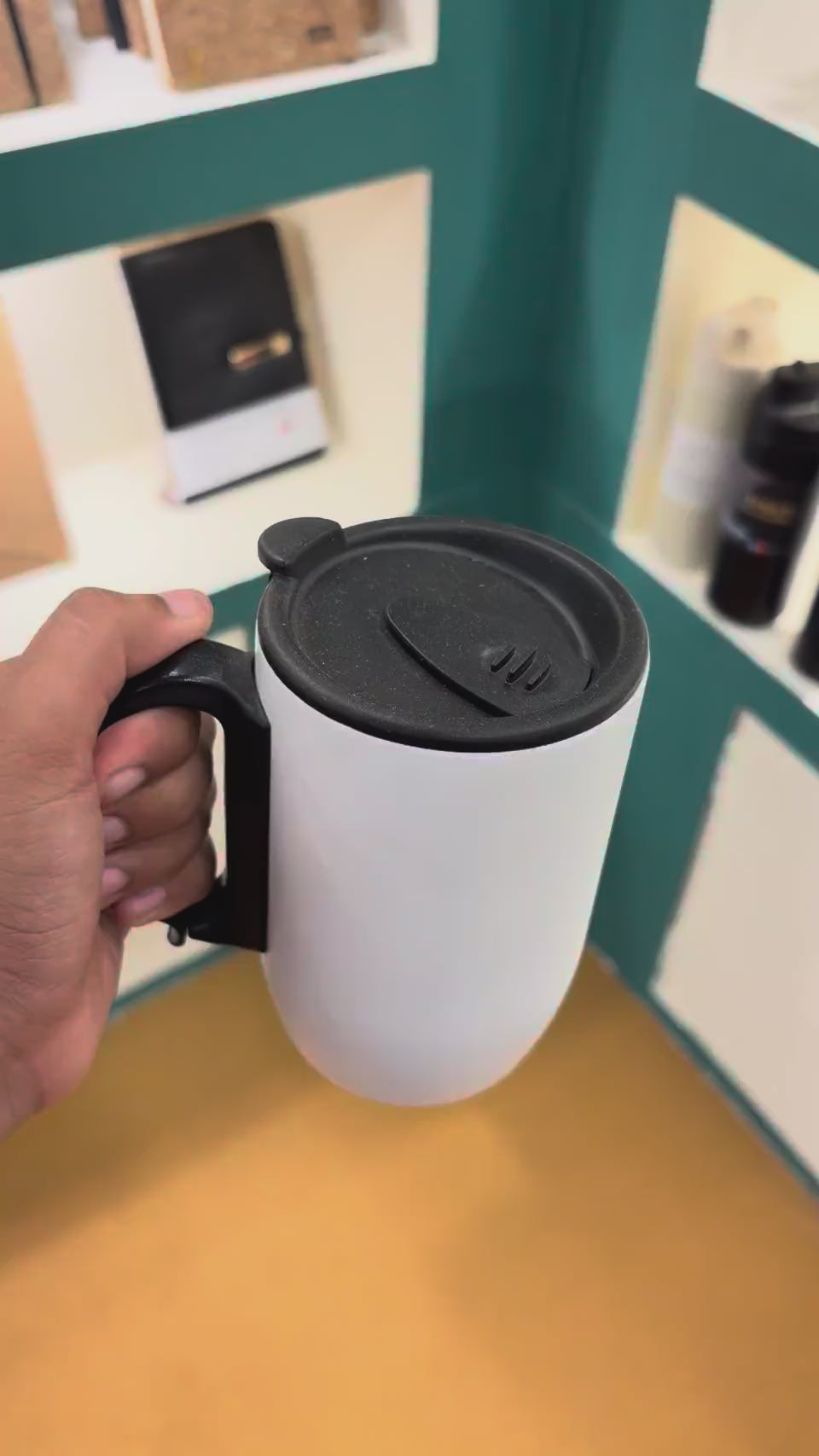 Vacuum Coffee Mug with Handle 400 ml – MGH 7018