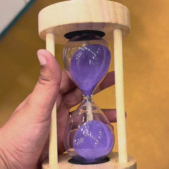 Wood Sand Timer Desk Hourglass - 10 Minute
