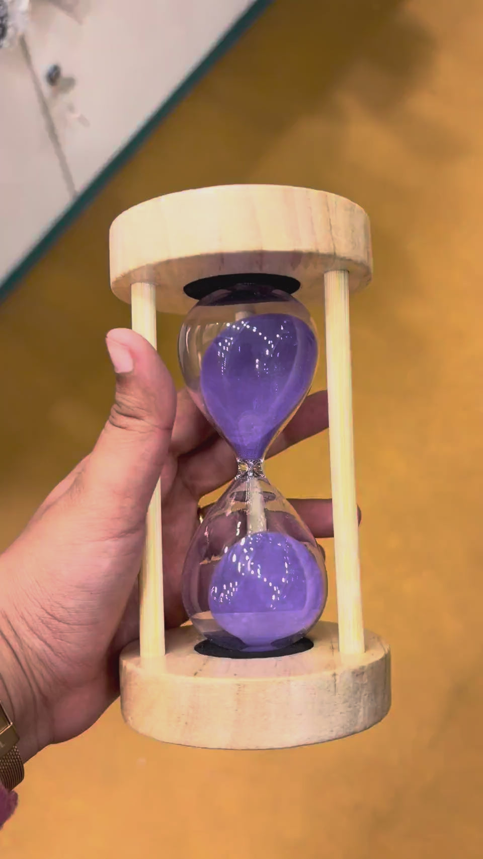 Wood Sand Timer Desk Hourglass - 10 Minute