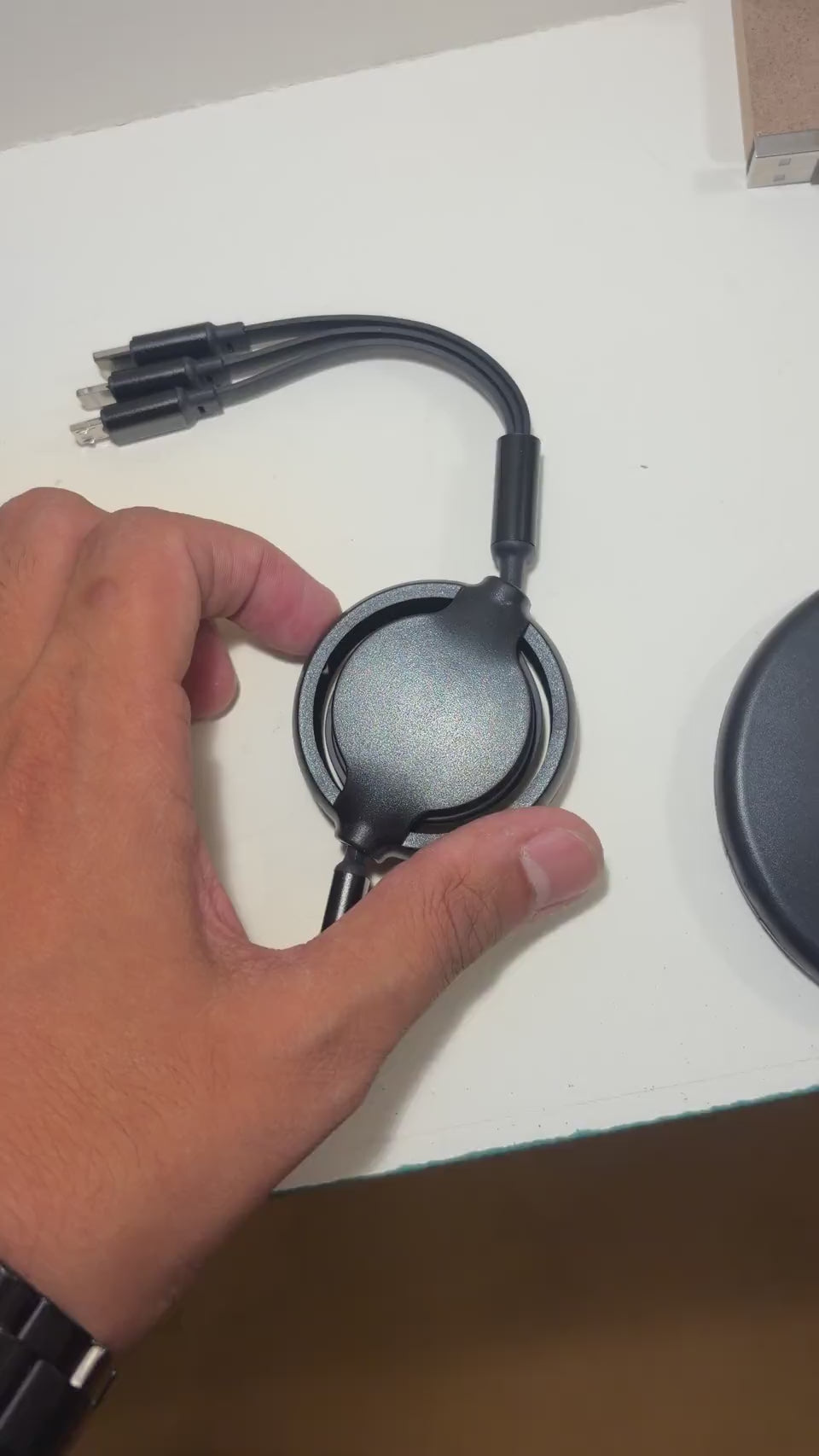 Retractable Multi-Port Charging Cable