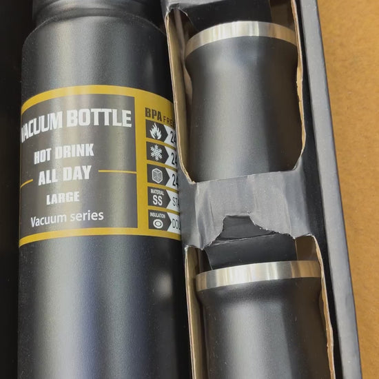 Steel Vacuum Flask Bottle Gift Box