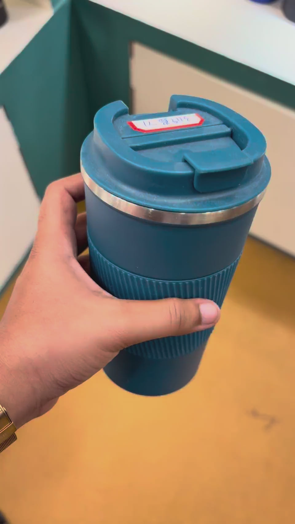 Coffee Tumbler with Flip Lid 500 ml - Blue