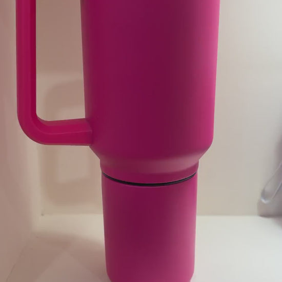 Vacuum Travel Tumbler with Carry Handle - real product video