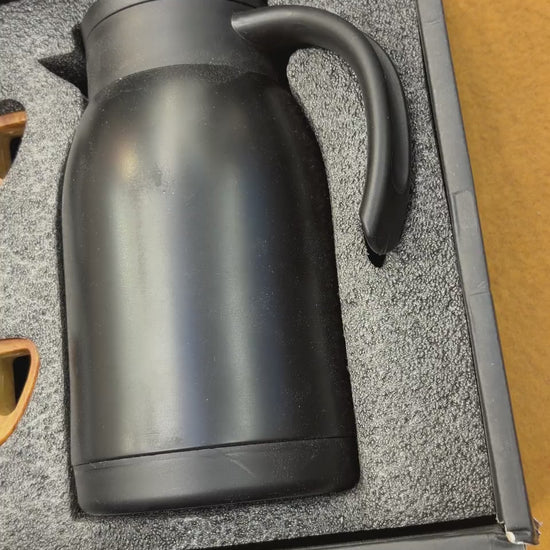 Vacuum Carafe & Cups Gift Set - Black Box