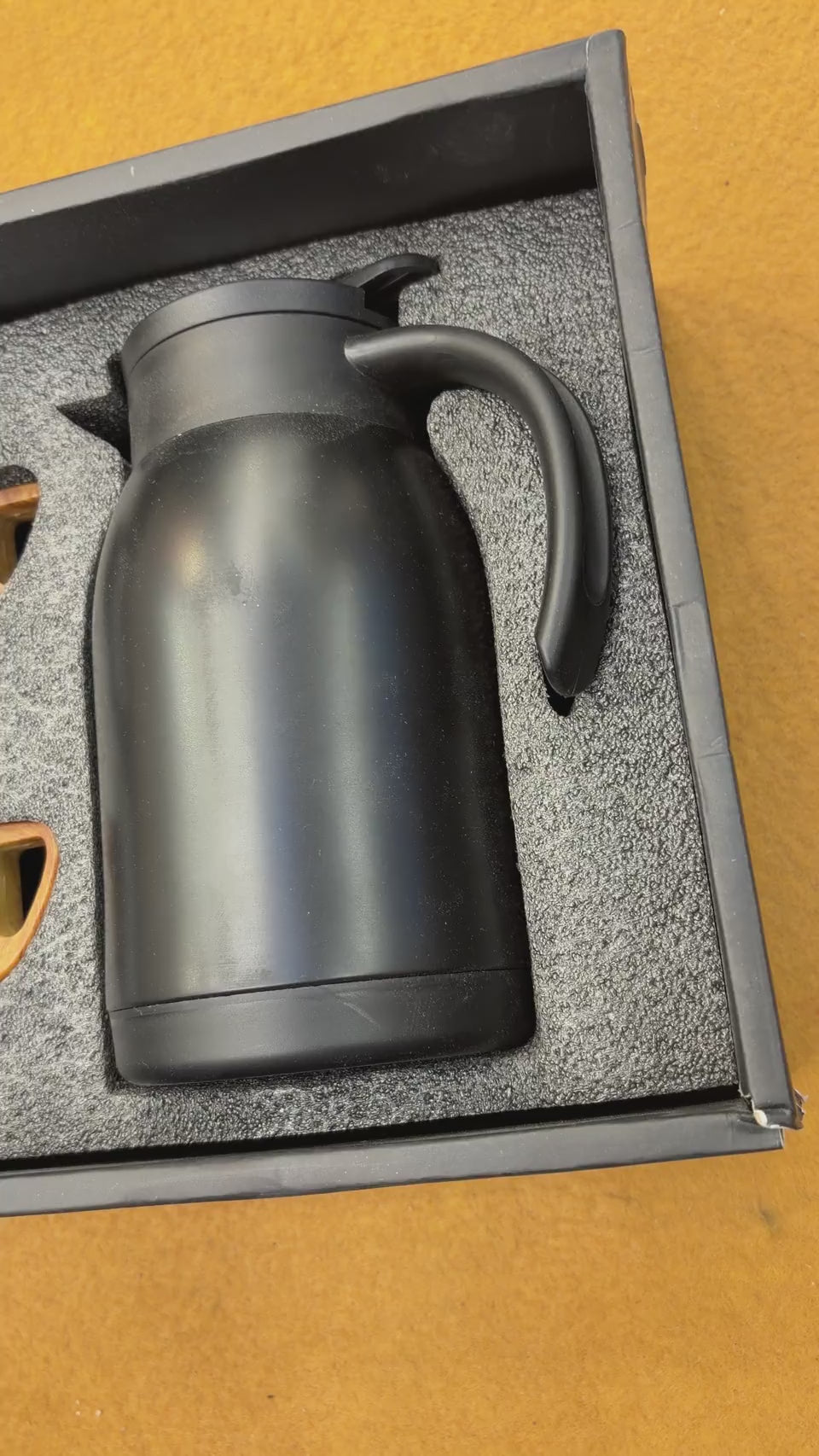 Vacuum Carafe & Cups Gift Set - Black Box