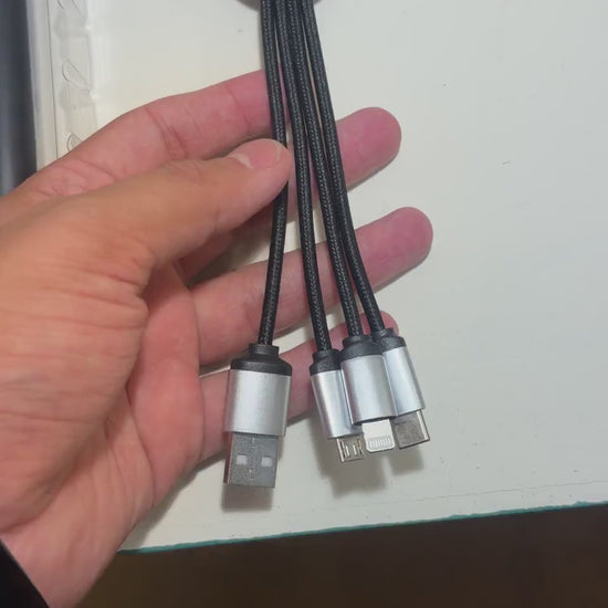Retractable Multi-Port Charging Cable