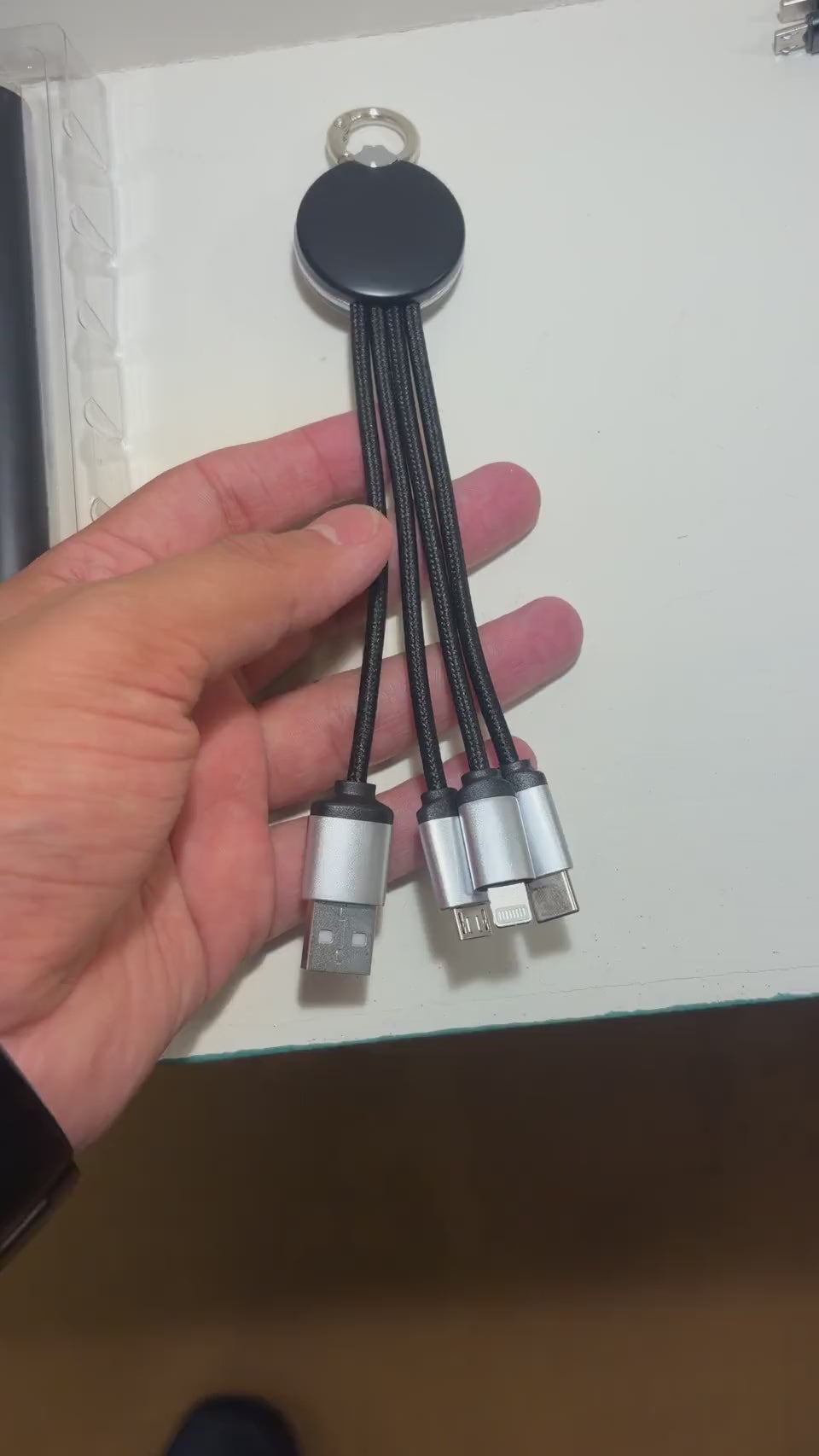 Retractable Multi-Port Charging Cable