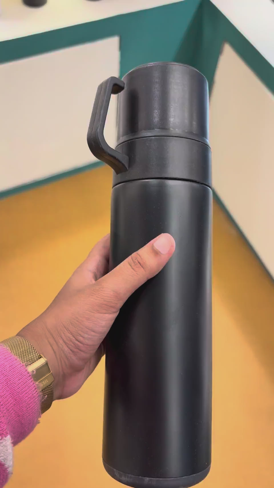 Bullet Flask with Cup Handle Lid 500 ml – MGH 3210
