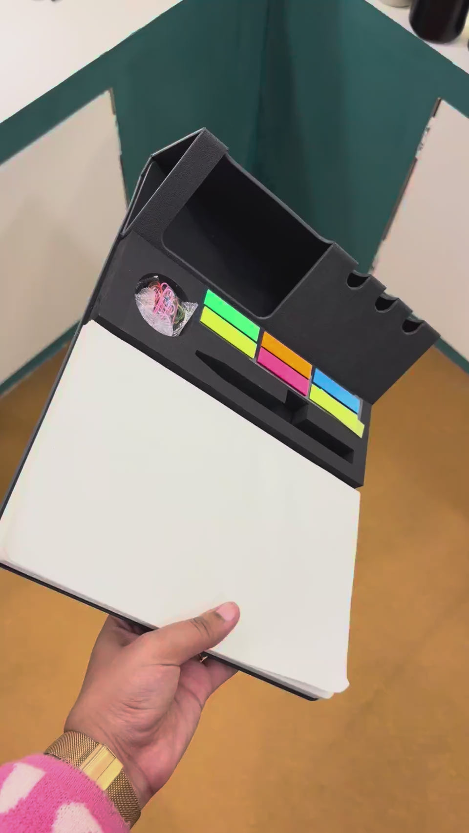 Sticky Flag Dispenser & Whiteboard Notepad Set