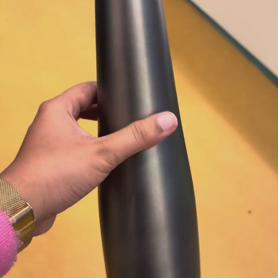 Cone-Shaped Bottle with Cork Stopper - Silver - real product video