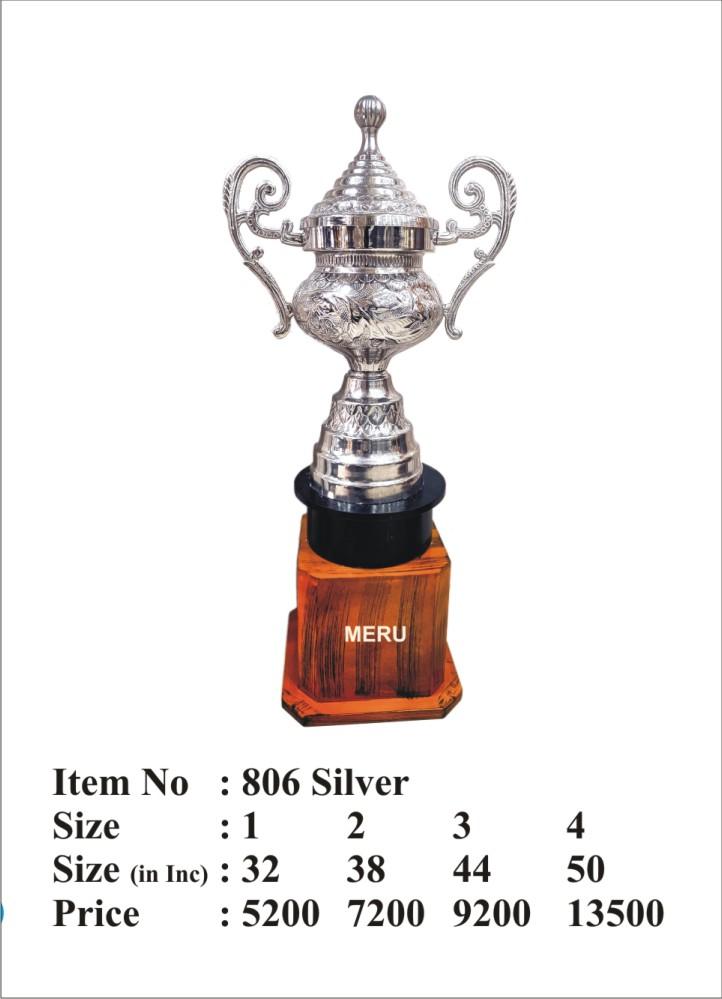 Elegant silver trophy cup award