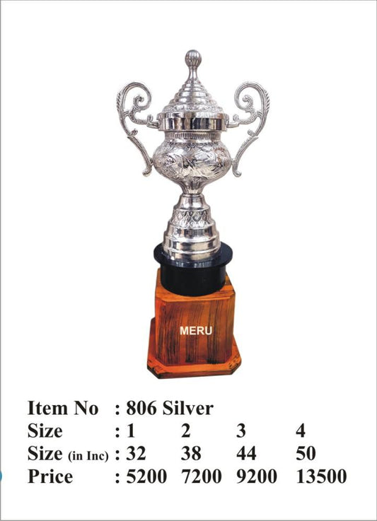 Elegant silver trophy cup award