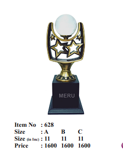 Elegant Star Globe Corporate Trophy 628; ideal for recognition awards and employee appreciation.
