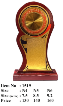 Elegant wooden trophy showcasing a stylized human torso; perfect for employee recognition awards.