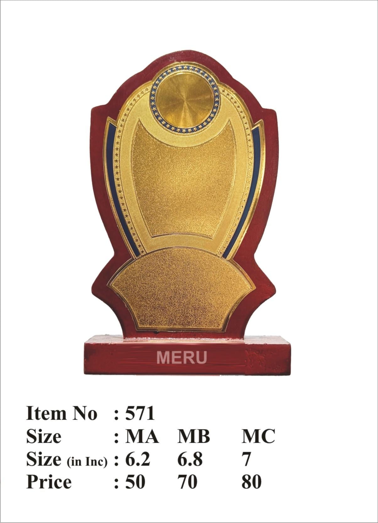 Elegant wooden memento trophy showcasing a classic design for awards and recognition.