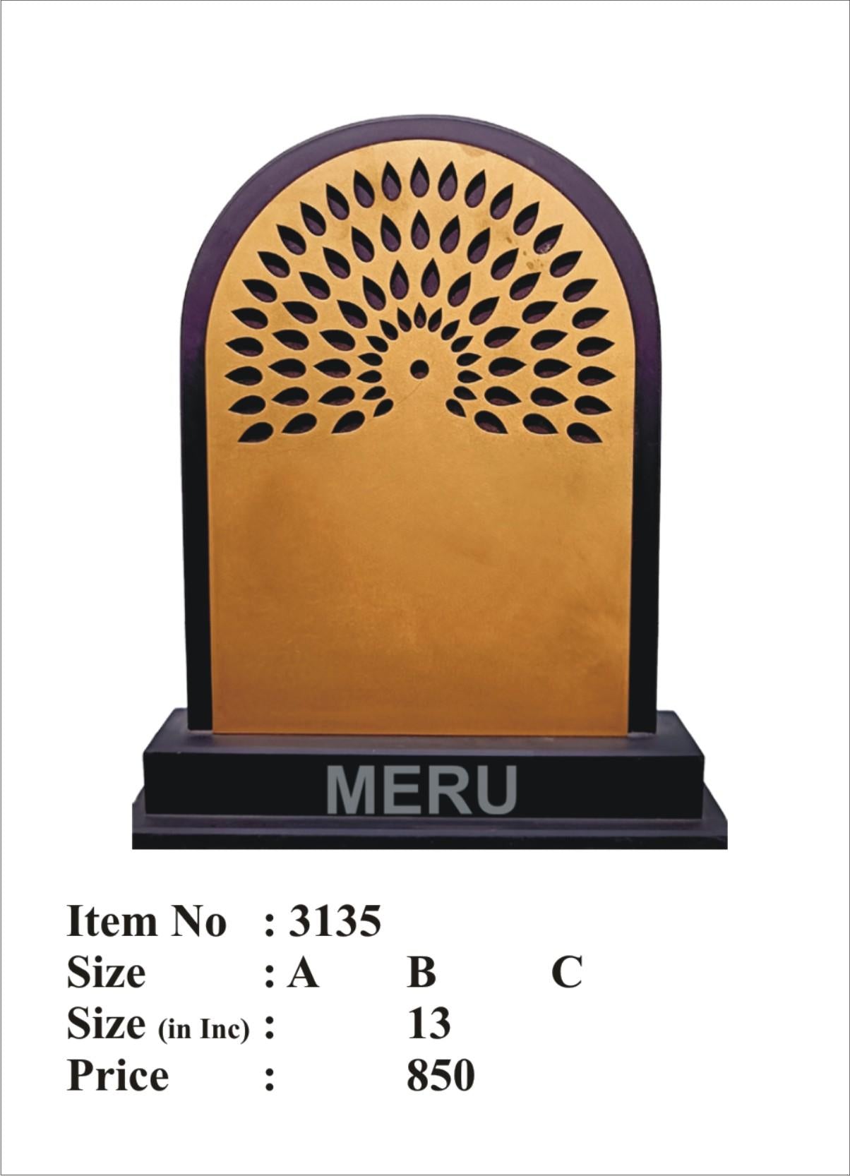 Elegant wooden memento award for recognition and appreciation.