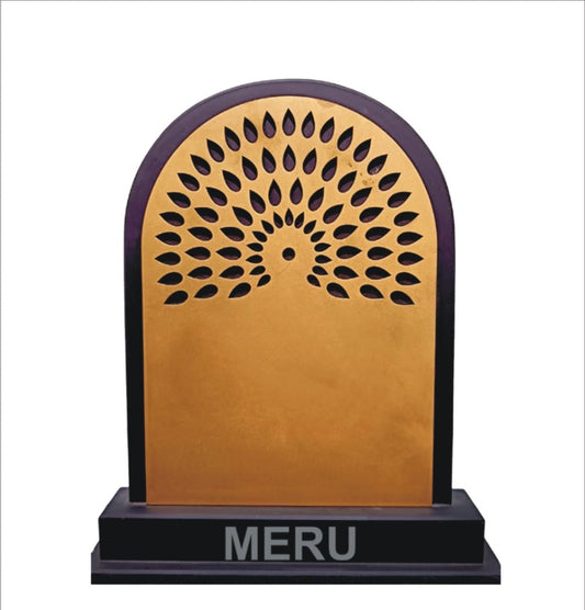 Elegant wooden memento award for recognition and appreciation.